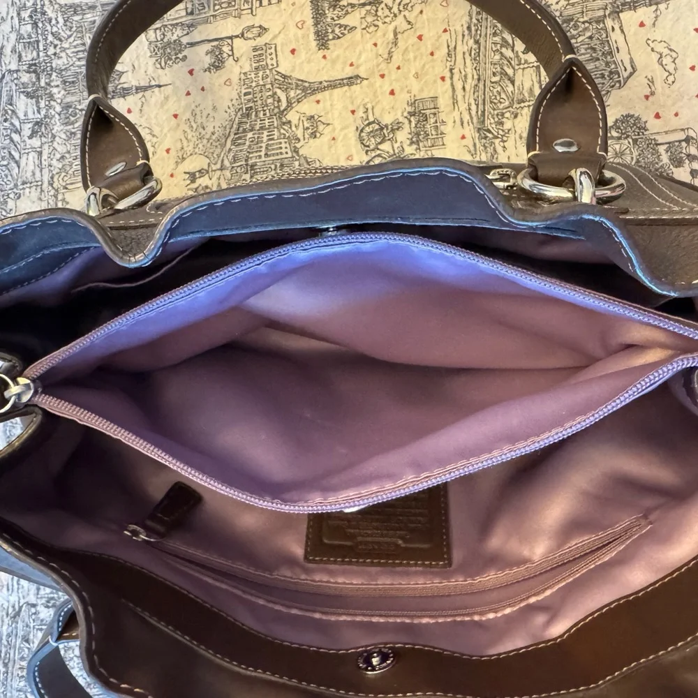 Coach Genuine Leather Handbag - Picture 5 of 8